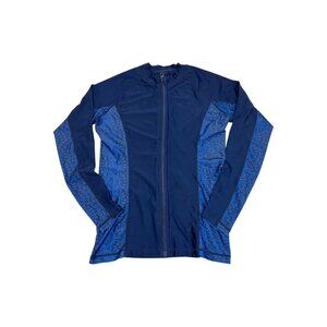 TSLA‎ Womens Small Compression Long Sleeve Zip Up Cool Dry Base Layer Blue